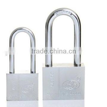 Rectangle Long Shackle Chrome Plated Vane Key 40mm Padlock