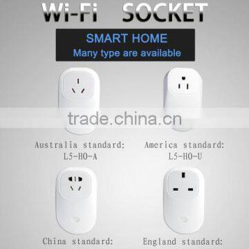 2015 smart WiFi Power Socket APP Remote Control Universal Smart Socket for smart home