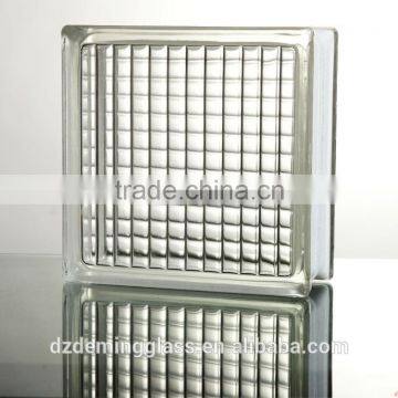 hot sell parallel glass brick patterned glass block with CE,ISO certification for palaza,office building and shopping mall