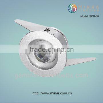 High brightness, Aluminum shell,1-1W, LED cabinet spotlights