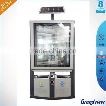 factory best price 100% warranty outdoor solar advertising led light box