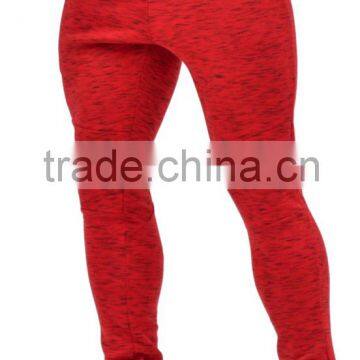 Mens slub knit sweatpants with tight bottom