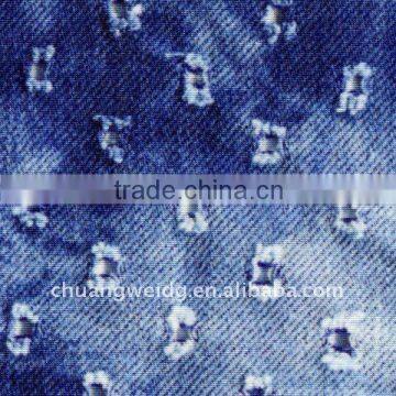 colored selvedge stretch denim fabric for jeans