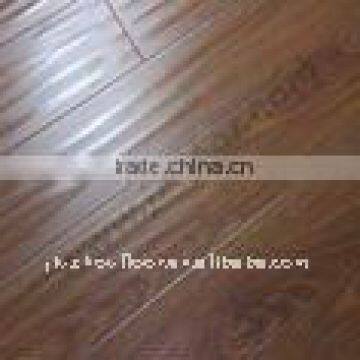 12mm Handscraped Teak color laminate flooring