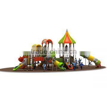 CE EN1176 Standard Nature-forest Style Outdoor Playground Slide With 10 Optional Site Sizes