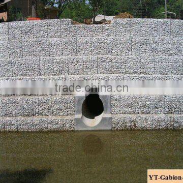 stone gabion barrier