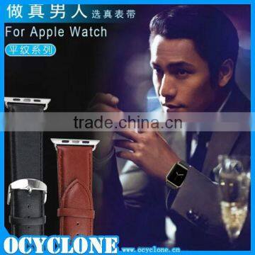 Flat Pattern Leather Watch Guard for Apple Watch Band