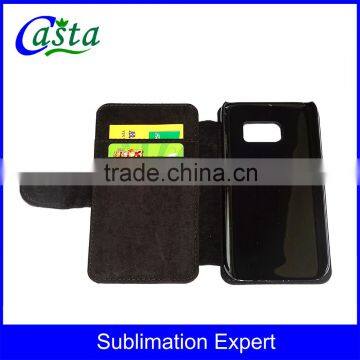 Factory Direct Sale Blank Sublimation Mobile Phone Holster Litchi Grain Sublimation Phone Cover for Samsung Galaxy S7