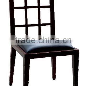 Wood legs pu seat hotel dining chairs