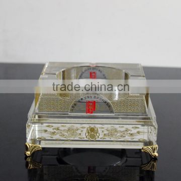 Transparent classical crystal ashtray