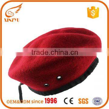 2016 custom design your own wool beret military for french hat beret hat                        
                                                Quality Choice