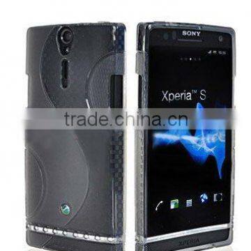 Grey S-Line Gel Case Rubber Skin Tpu Cover For Sony Ericsson Xperia Arc S HD LT26i