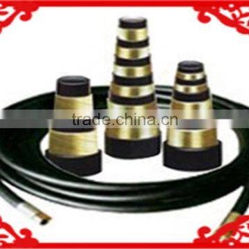 spiral steel wire hydraulic rubber hose / high pressure rubber oil hose / high pressure water hose EN 856-4SP