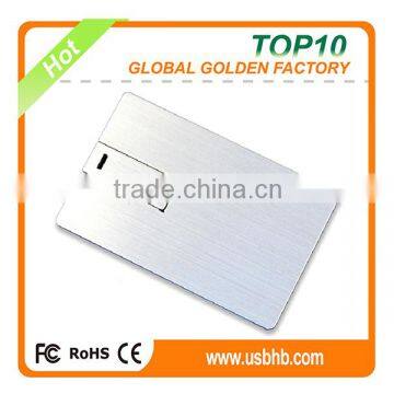 High-end Metal Credit Card Usb Flash Drive for Business Gift