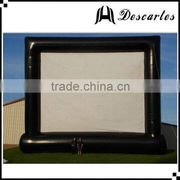 0.6mm PVC tarpaulin air sealed outdoor inflatable movie screen for events