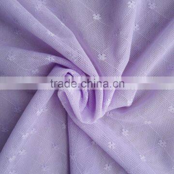 Warp Knit Lingerie Use Plaid Pattern Nylon Spandex Mesh Jacquard Fabric photo-3