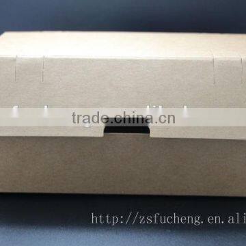 Customize Make Kraft Paper Food Packaging Fast Food Box Take Out