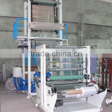 plastic PE film blowing machine with back to back winder