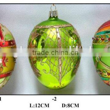 hot production ofcolourful glass eggs for Easter gift