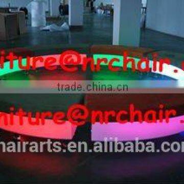 shanghai commercial furniture wholesale nightclub acrylic led modern lounge circle sofa