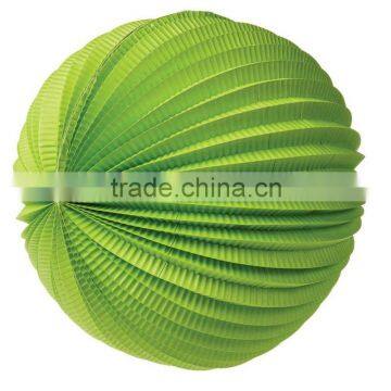 hot sale wedding decoration Lantern Chartreuse Green Accordion Paper Lantern