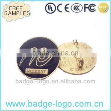 customized lapel pins metal pin badges round