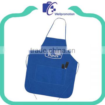 Wholesale blue apron with 100% cotton canvas