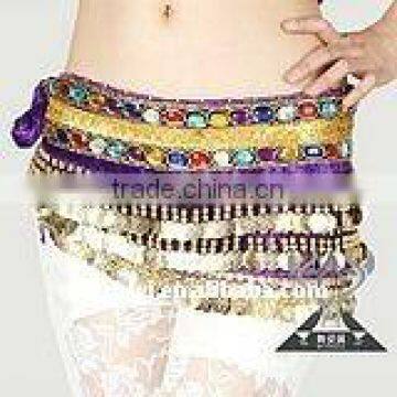 Velvet belly dance belts belly dance hip scarf wholesale