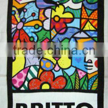High Quality 100% Cotton Reactive Printed Beach Towel