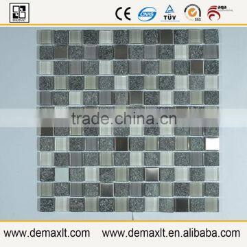 demax Cheaper Price Crystal Glass and marble Mosaic tile for project colored