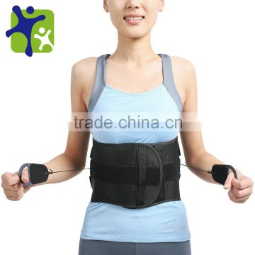 medical back support, pulleys principle back support, block waist support and traction device