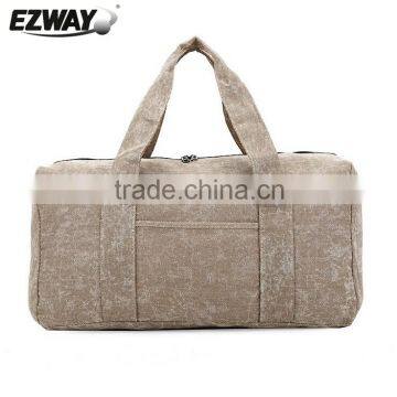 2015 hot sale fashion plain sturdy design khaki Oxford cloth duffel bag for sale