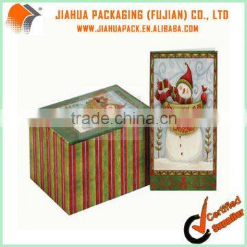 Christmas Gift Paper Box and Greeting Card