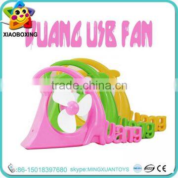 New arrivals plastic duang shape electric small cooling usb fan with battery