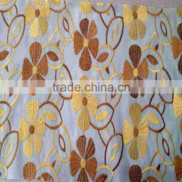 100% Polyester Quality African Daifei Chemical Embroidery Fabric