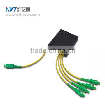 OLT PLC splitter 1x4 fiber optic plc splitter module with AC/APC UPC connector