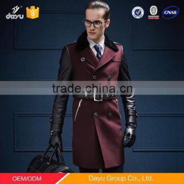 Trench coat belt replacement mens cashmere wool coat leather jackets coat parka