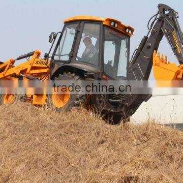 7ton tractor with backhoe construction machine for sale