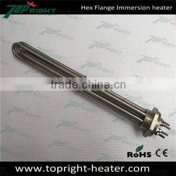 9kw 240v 16inches Customized U Type Fast Heating Flange Tubular Heater photo-2