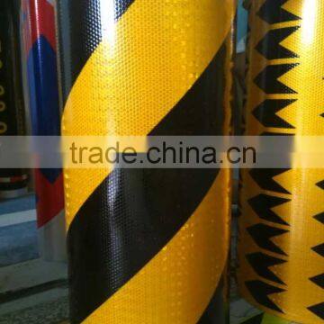 Costom Clear Warning Reflective Tape /black and yellow reflective warning tape