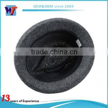 Custom Your Own Logo Promotional Fedora Hat Felt Hat photo-2