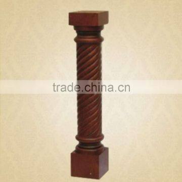 China Style Solid Wood Indoor Stair Post