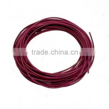 1mm Amethyst Color Round Leather Cords from Borg Export