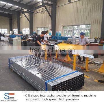 Shanghai sihua metal stud c purlin roll forming machine