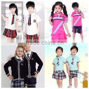 Factory Latest Dress Designs OEM Primary Wholesales School Uniforms