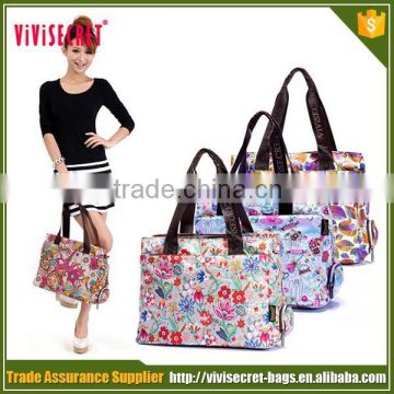 2015 wholesaler full color printing promotion shopping beach tote bag