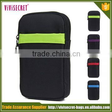 Online wholesale nylon mobile phone bag men running pouch 2016