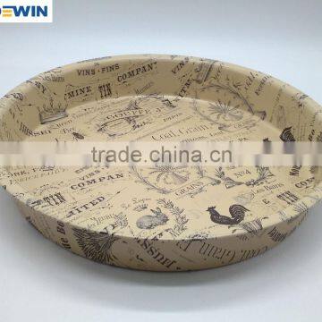 popular serving round tin tray box for decorative/round candy tray tin box/popular tray tin box