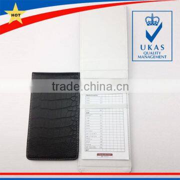 Foldable Crocodile Leather Golf Score Card Holder photo-2