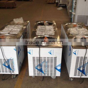 New Arrvial! Thailand -35C Degree Ice Cream Rolls Making Machine With Two Big Square Flat Pans photo-3